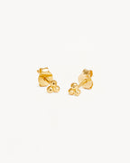 Yellow Gold Vermeil Karma Stud Earrings