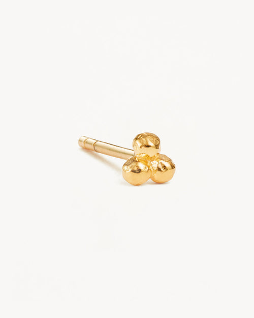 Yellow Gold Vermeil Karma Stud Earrings