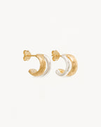Two-Tone Shield Hoops
