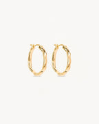 Yellow Gold Vermeil Lover Hoops