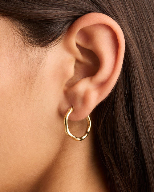Yellow Gold Vermeil Lover Hoops