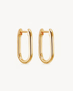 Yellow Gold Vermeil Journey Hoops