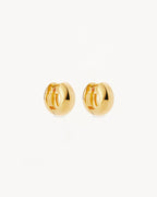 Yellow Gold Vermeil Bold Huggie Hoops