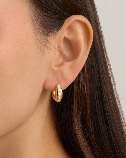 Yellow Gold Vermeil Magic of You Hoops