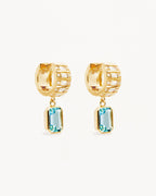 Yellow Gold Vermeil Calm Your Soul Topaz Earrings