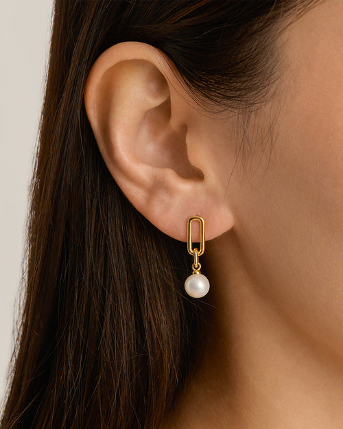 Yellow Gold Vermeil New Beginnings Drop Earrings