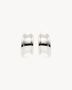 White Gold Vermeil Muse Large Hoops