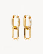Yellow Gold Vermeil Connect Deeply Hoops