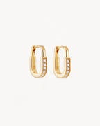 Yellow Gold Vermeil Connection Hoops