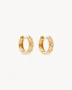 Yellow Gold Vermeil Bloom With You Lotus Hoops