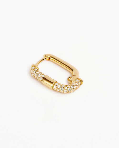 Yellow Gold Vermeil Unlock Your Potential Hoops