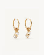 Yellow Gold Vermeil Ocean Mist Hoops