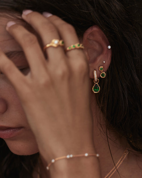 Yellow Gold Vermeil Depth of You Drop Earrings