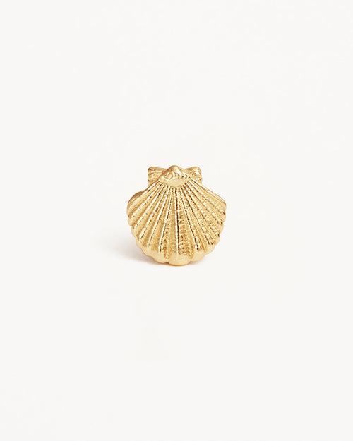 Yellow Gold Vermeil By the Shore Shell Stud Earrings