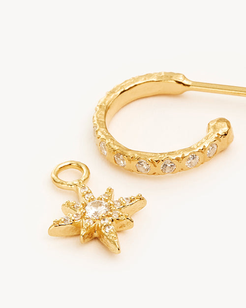 Yellow Gold Vermeil Dancing In Starlight Hoops