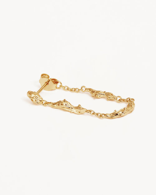 Yellow Gold Vermeil Drift Chain Earrings