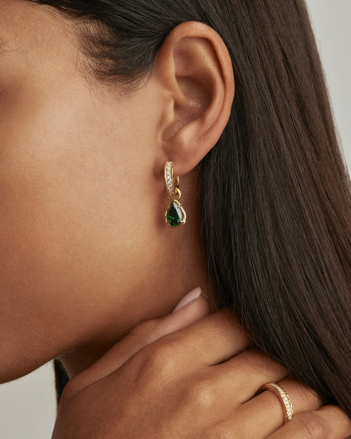 Yellow Gold Vermeil Soul Searching Hoops