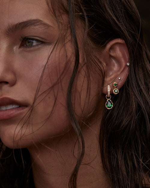 Yellow Gold Vermeil Soul Searching Hoops