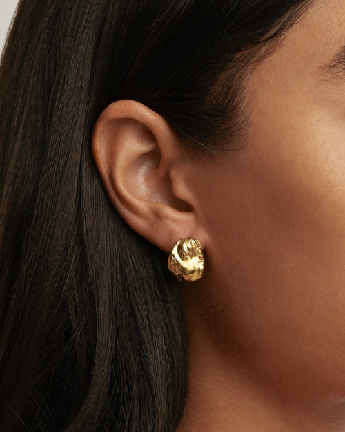 Yellow Gold Vermeil Drift Drop Earrings