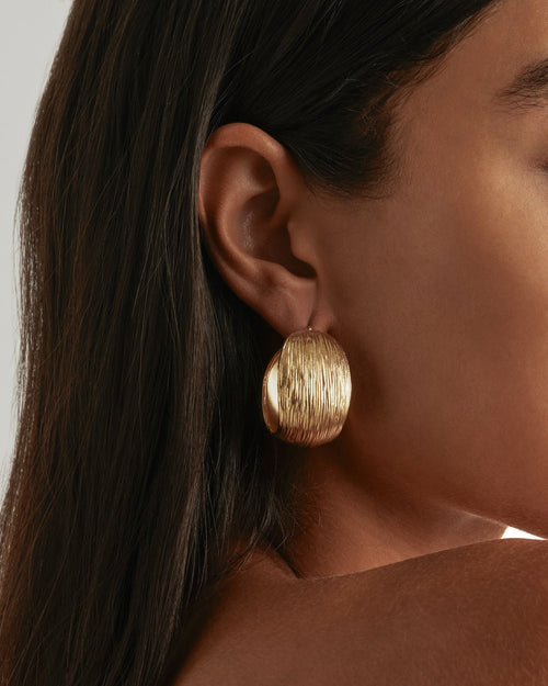 Gold Plated A Place to Dream Hoops