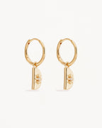 Yellow Gold Vermeil Lotus Hoops
