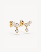 Yellow Gold Vermeil No Rain, No Flowers Stud Earrings
