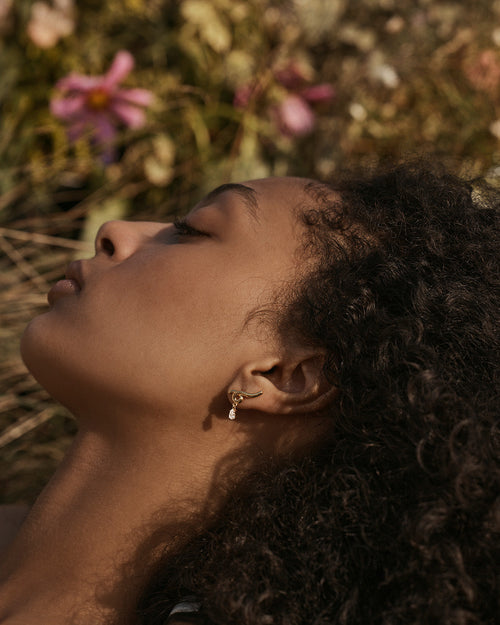 Yellow Gold Vermeil Entwined With You Earrings