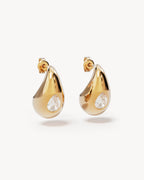 Yellow Gold Vermeil Dewdrop Large Earrings