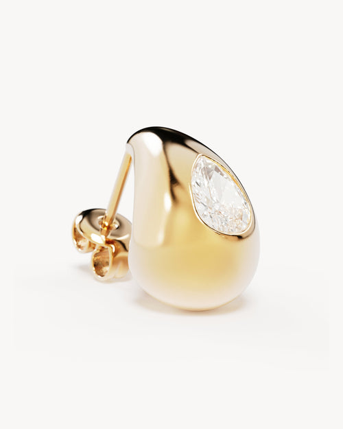 Yellow Gold Vermeil Dewdrop Large Earrings