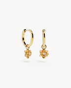 Yellow Gold Vermeil Bloom Within Lotus Hoops