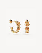 Yellow Gold Vermeil Bloom With Grace Hoops