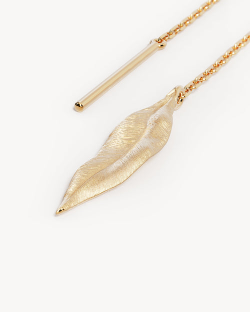 Yellow Gold Vermeil Awaken Thread Earrings