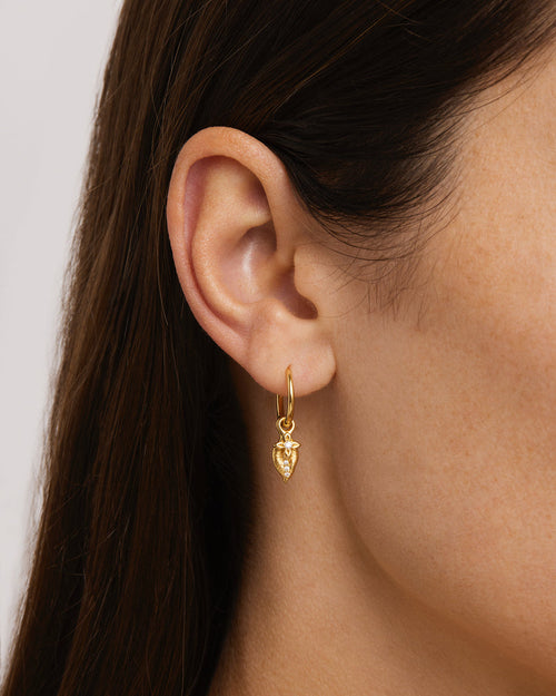 Yellow Gold Vermeil Begin Again Hoops