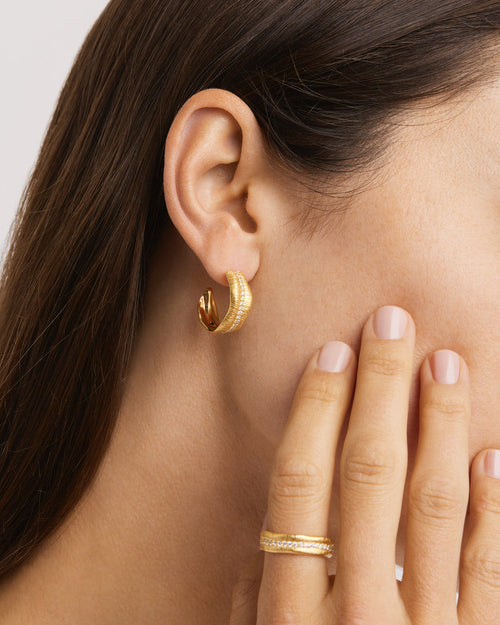 Gold Plated Awaken Hoops