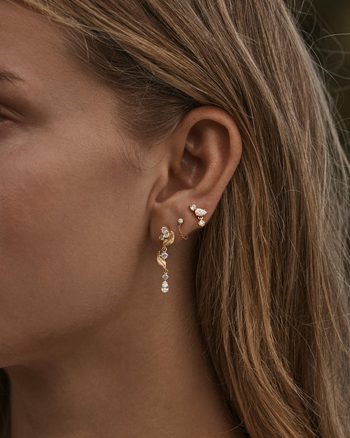 Yellow Gold Vermeil Through the Seasons Drop Earrings