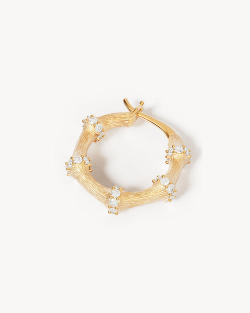 Yellow Gold Vermeil Intertwined Hoops