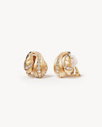 Gold Plated Intertwined Earrings