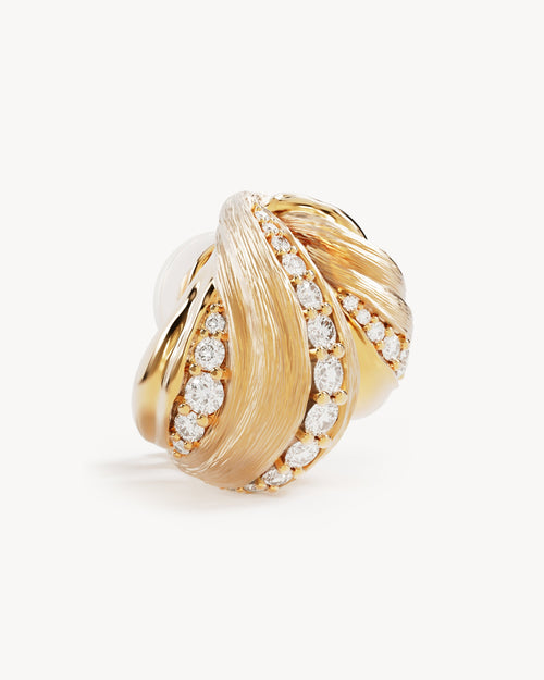 Gold Plated Intertwined Earrings