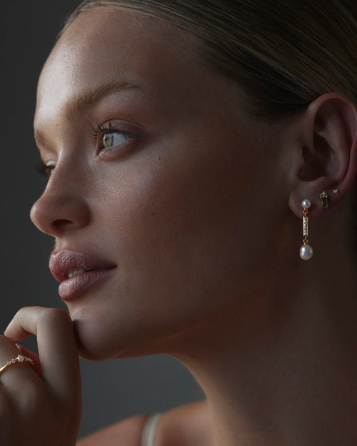 Yellow Gold Vermeil Endless Devotion Stud Earrings