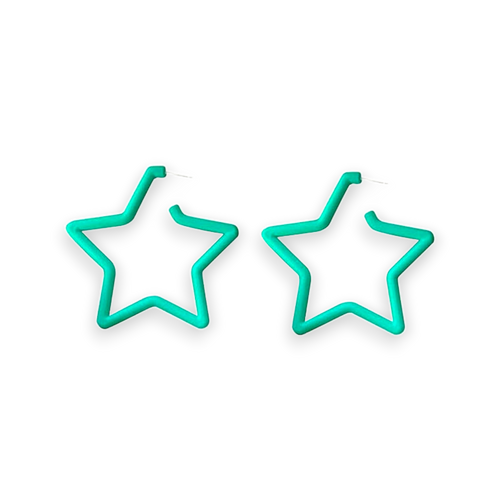 Ear Candy Star Hoop Earrings