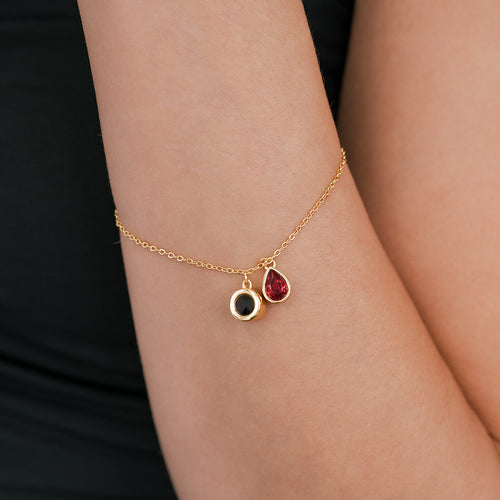 Birthstone Photo Bracelet