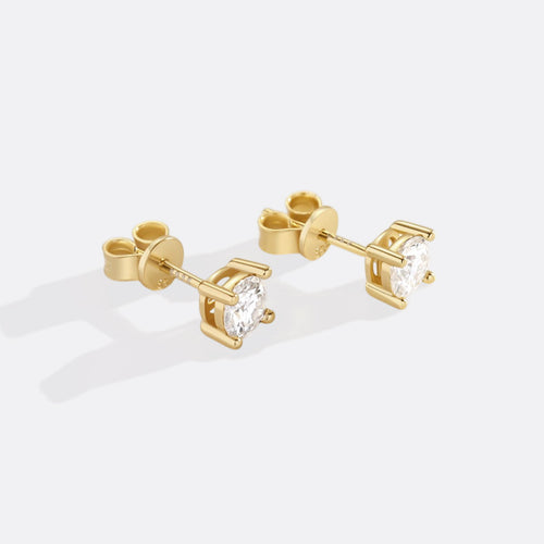 Classic Diamond Stud Earrings
