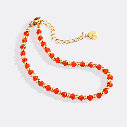 Birthstone and Bead Bracelet