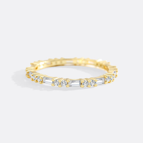 White Sapphire Stacking Ring