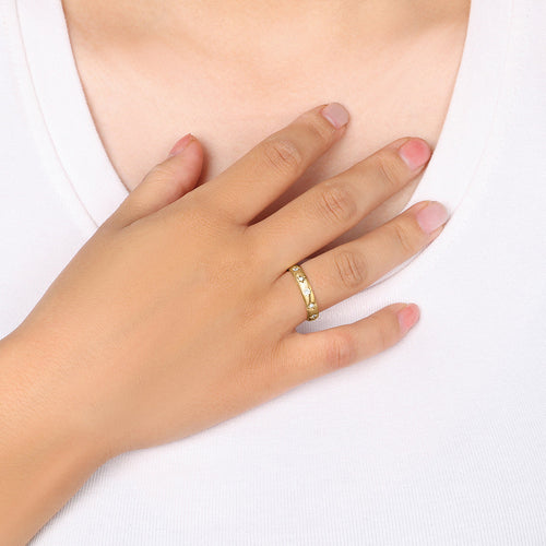 Star Set Stacking Ring