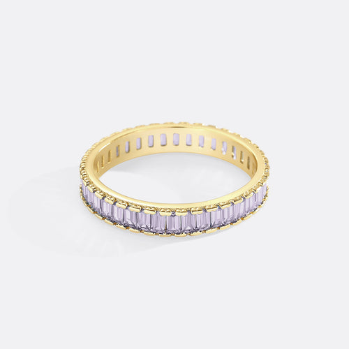 Baguette Birthstone Eternity Band