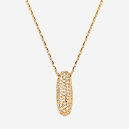Pave Bubble Initial Necklace