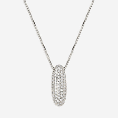 Pave Bubble Initial Necklace