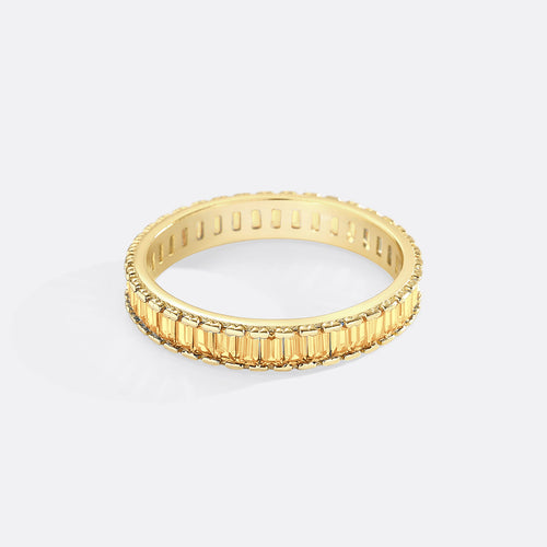 Baguette Birthstone Eternity Band