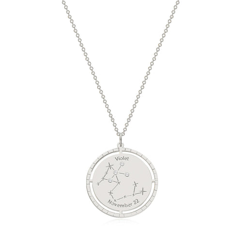 Personalized Constellation Pendant Necklace